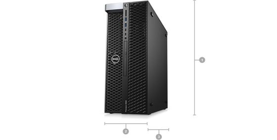 Dell Precision 5820 Tower WorkStation Xeon W-2245/16G/2TB/T400 T5820 Max Benutzer 30 Benutzer