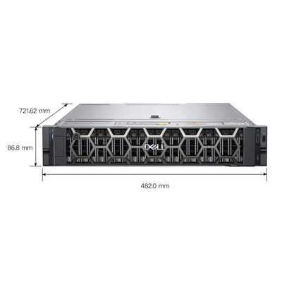 Intel CPU 4310 8GB DDR4 RAM 1TB HDD 800W Stromversorgung EMC Dell PowerEdge R750XS Rack Server Gehäuse