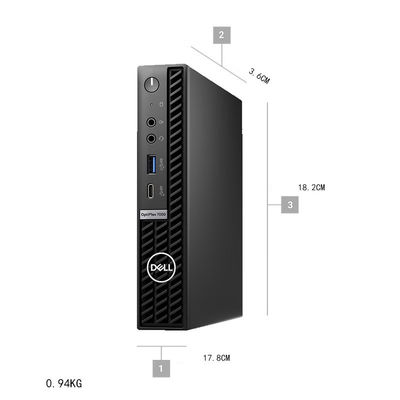 Kompaktes Dell Optiplex 7000 i7 i5 12. Generation Micro Mini PC 8 GB DDR4 RAM 256 GB Gehäuse