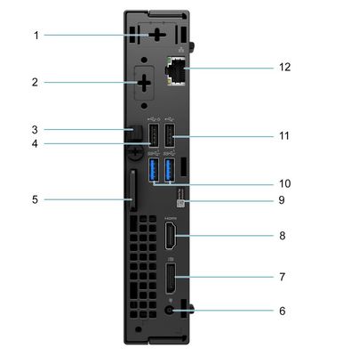 Leistungsstarker Dell Optiplex MFF Mikrodesktopcomputer Intel B660 Chipset 8G DDR4 RAM 256G SSD