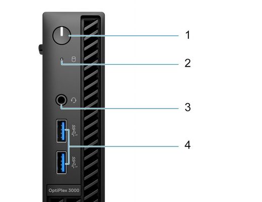 Leistungsstarker Dell Optiplex MFF Mikrodesktopcomputer Intel B660 Chipset 8G DDR4 RAM 256G SSD