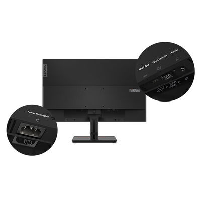 16 9 Bildschirmverhältnis Lenovo ThinkVision S24E-20 23,8 Zoll FHD-Monitor für Geschäftsbüro